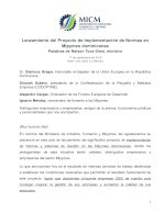 Lanzamiento del Proyecto de Implementación de Normas en Mipymes dominicanas